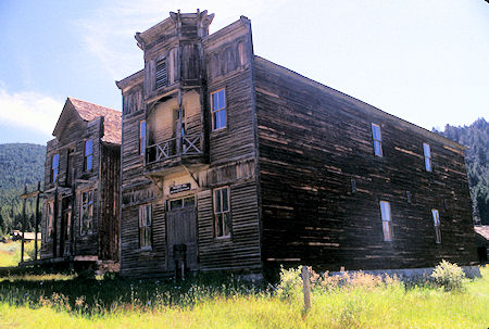 Fraternity Hall on right, Gilliam Hall on left, Elkhorn, Montana Ghost Town