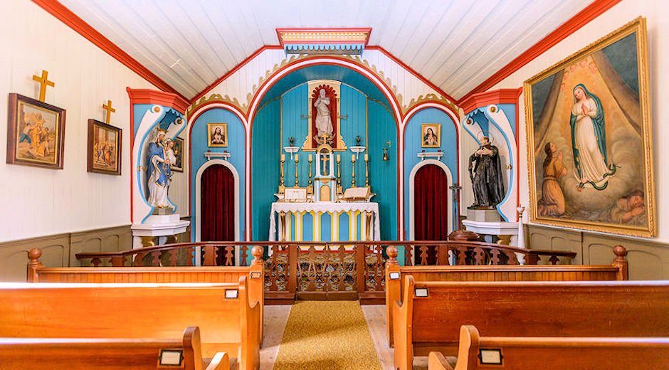 Father Ravalli designed the Chapel to be reminiscent of a beautiful Italian Cathedral