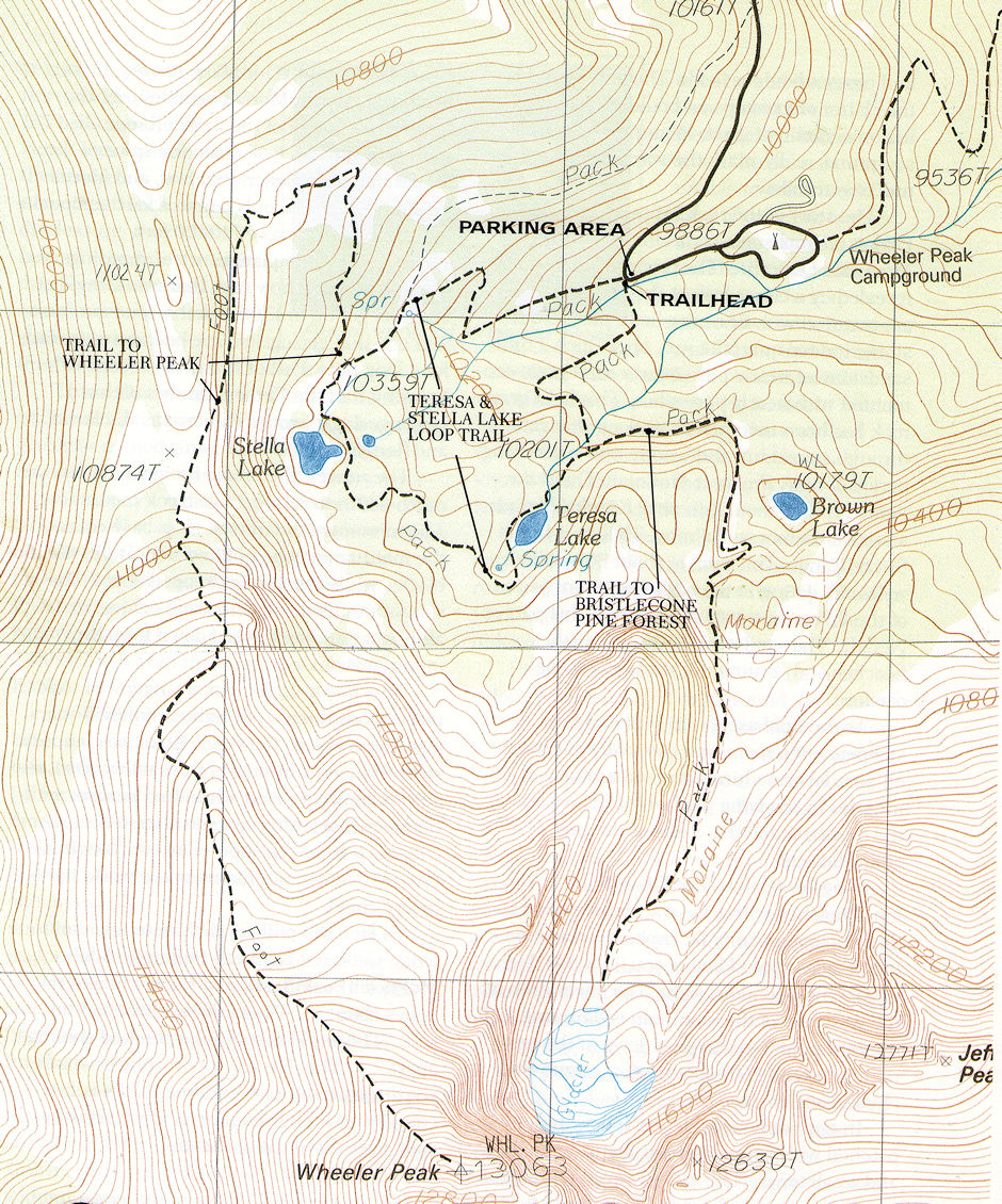 Trail Map - Great Basin National Park