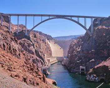 THE BRIGE HOOVER DAM BYPASS アメリカフーダーダム葉書 Mike O'Callaghan-Pat Tillman Memorial Bridge