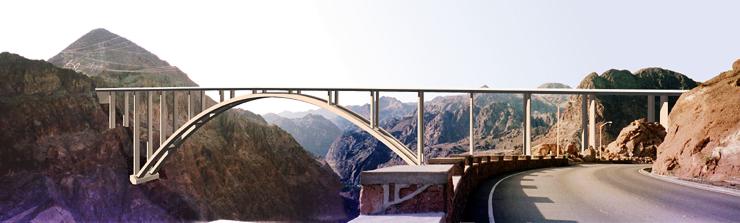 Architect Rendering of Hoover Dam Bypass Bridge
