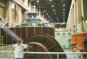 Rocky in the Nevada Power Plant