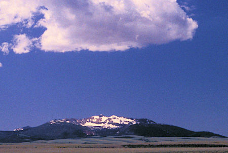 Jarbidge Mountain from end of pavement