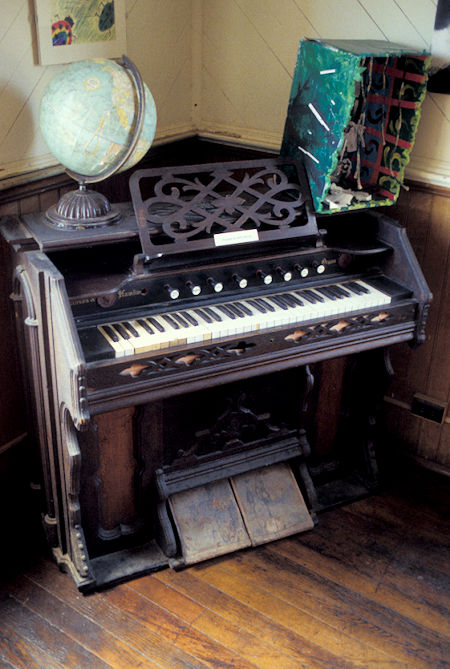 Organ in Fourth Ward School, Virginia City, Nevada