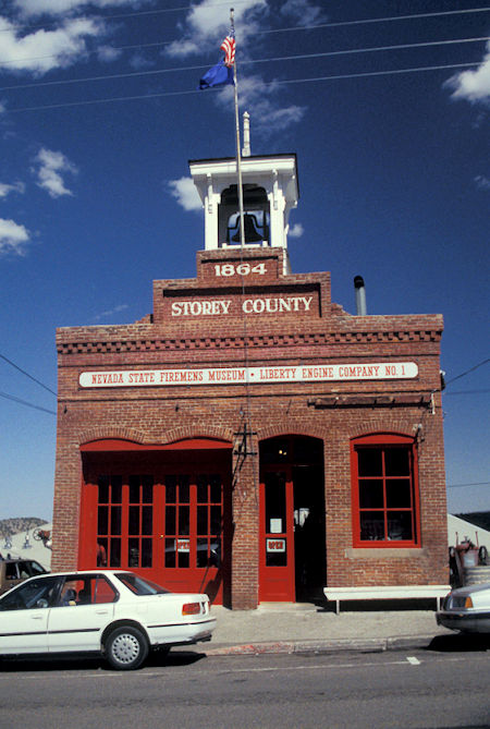 Historic Firehouse - Storey County 1864, Nevada State Fireman's Museum, Liberty Engine Company #1, Virginia City, Nevada