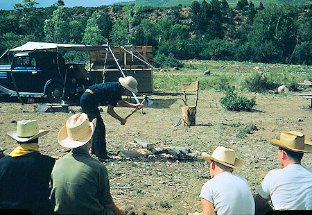 'Doc' Loomis campcraft training at Zastro Camp