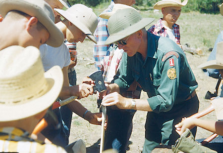 'Doc' Loomis campcraft training at Zastro Camp