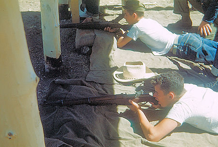 Rifle target practice at Ponil Camp