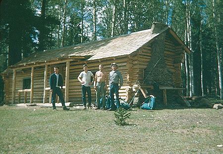 Nearly finished cabin at Crooked Creek Nearly finished cabin at Crooked Creek