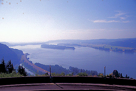 Columbia River from Vista House Museum and viewpoint, Columbia River, Oregon