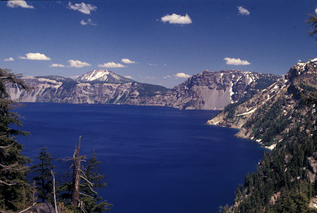 Crater Lake south shore from Discovery Point, Crater Lake National Park, Oregon 1996