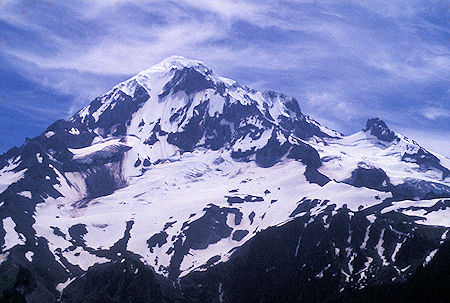 Mt. Hood from Pacific Crest Trail near Bald Mountain near Lolo Pass, Mt. Hood Wilderness, Oregon
