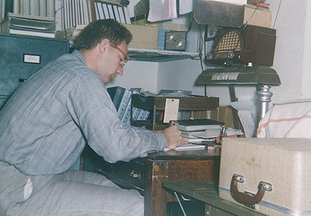 Me at my desk in my dorm room - Rice Institute - Houston, Texas