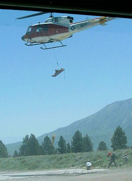 Helicopter Training at Mammoth Airport - June 29, 2002