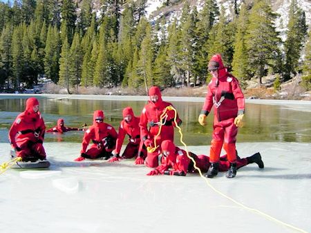 Lake Ice Rescue Training - Twin Lakes - November 25, 2002