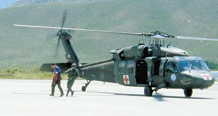 First climber is dropped off at Mammoth Airport