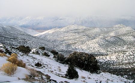 View towards Owens Valley - February 3, 2004 - Dave Michalski Photo