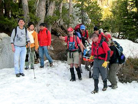 Transporting subject by wheeled litter - Dave Michalski Photo