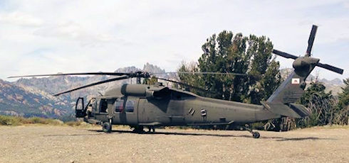 Blackhawk helicopter from Army Air National Guard