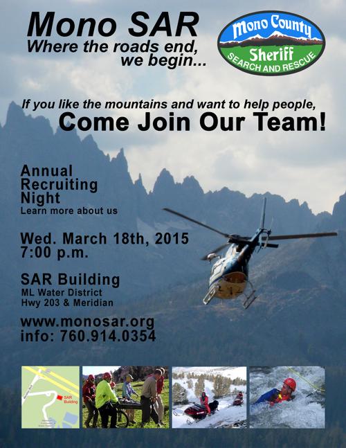 SAR Recruitment March 18, 2015