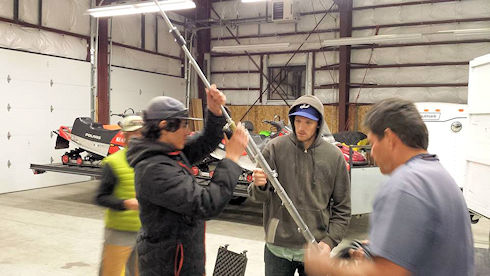 Rick Dodson introducing one of the antennas