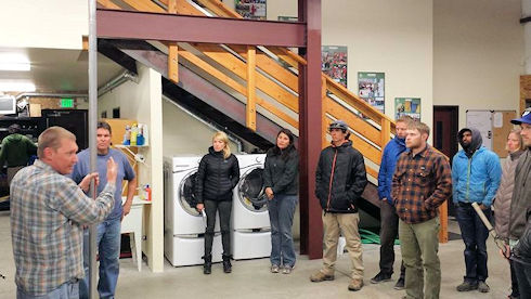 Jon Robertson introducing one of the antennas