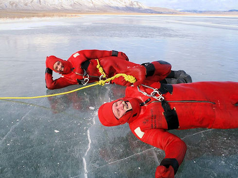 Lia and Ron after successful rescue