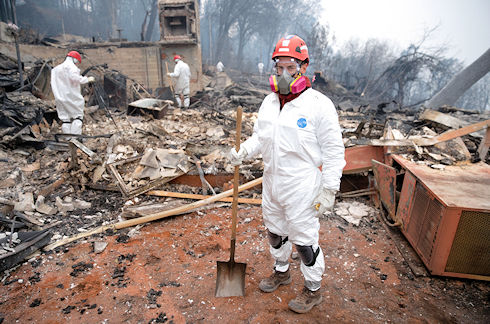 Mutual Aid to Butte County to search for human remains in the Camp Fire