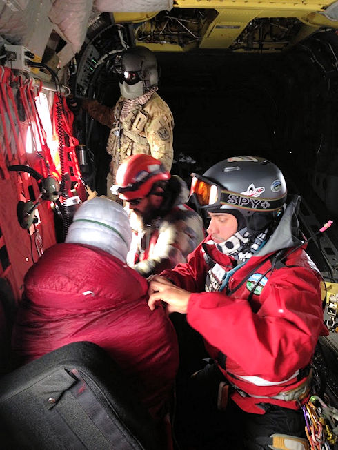 Subject recovered, safely on the airship, and receiving medical care