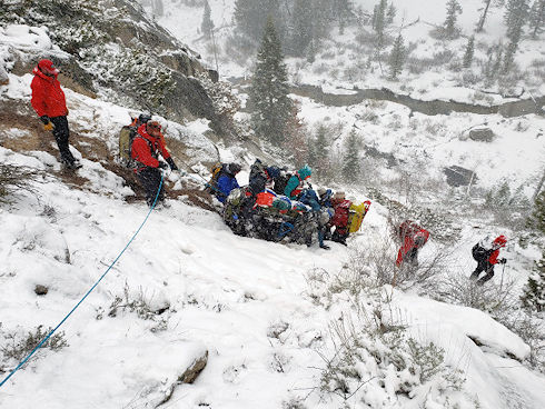 Belay number 1,043 or so… Image by B. Beck