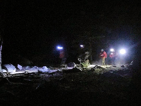 Ops 19-253 night time hike out - J. Bush photo