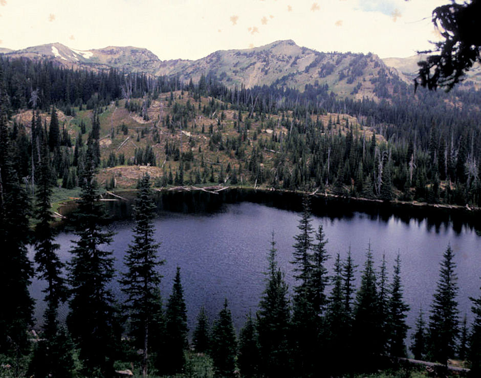 Carolyn Lake from Carolyn Lake trail, Alpine Lakes Wilderness, Washington