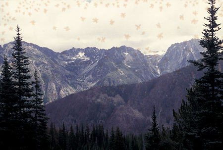 Stuart Range from Carolyn Lake trail, Alpine Lakes Wilderness, Washington
