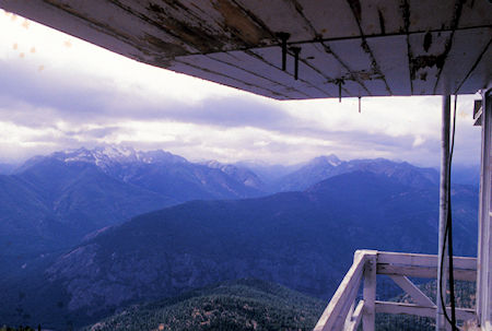 View toward North Cascades National Park from Goat Peak Lookout near Winthrop, Washington