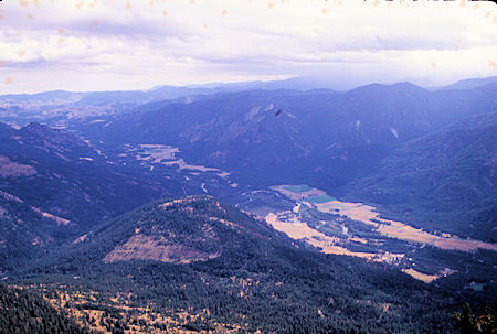 Toward southeast Methow Valley from Goat Peak Lookout near Winthrop, Washington