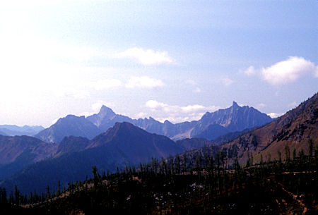 Tower Mountain and Golden Horn Mountain from Grasshopper Pass