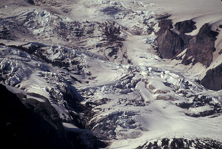 Nisqually glacier from Paradise road, Mt. Rainier National Park