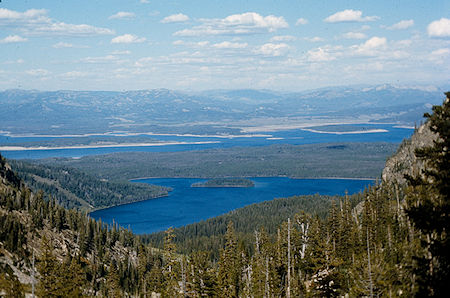 Jackson Lake behind Leigh Lake - Grand Teton National Park 1977 Jackson Lake behind Leigh Lake - Grand Teton National Park 1977