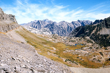 Looking back from Hurricane Pass - Grand Teton National Park 1977 Looking back from Hurricane Pass - Grand Teton National Park 1977
