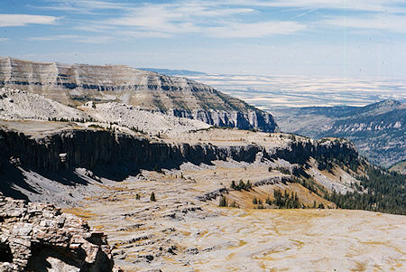 The area above Roaring Creek from Hurricane Pass - Grand Teton National Park 1977 The area above Roaring Creek from Hurricane Pass - Grand Teton National Park 1977