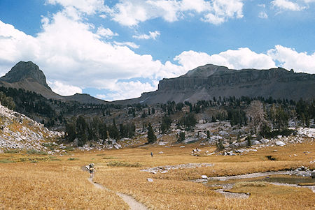 Buck Mountain and Pass from Alaska Basin - Grand Teton National Park 1977