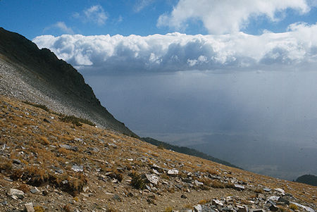 Looking toward Jackson Hole from Static Divide - Grand Teton National Park 1977