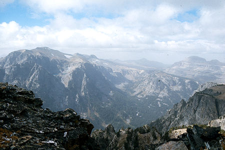 Prospectors Mountain and Rimrock Lake from Static Divide - Grand Teton National Park 1977 Prospectors Mountain and Rimrock Lake from Static Divide - Grand Teton National Park 1977