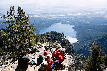 Lunch stop overlooking Phelps Lake - Grand Teton National Park 1977 Lunch stop overlooking Phelps Lake - Grand Teton National Park 1977