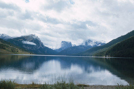 Squaretop Mountain over Green River Lake - Wind River Range 1977 Squaretop Mountain over Green River Lake - Wind River Range 1977
