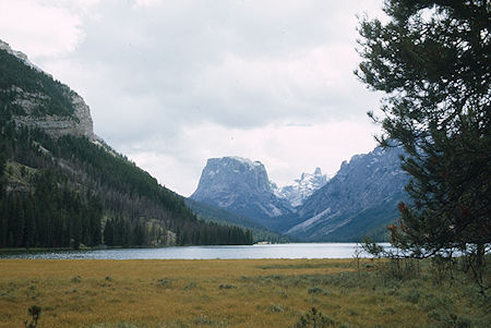 Squaretop Mountain over upper Green River Lake - Wind River Range 1977 Squaretop Mountain over upper Green River Lake - Wind River Range 1977