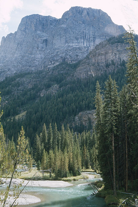 Squaretop Mountain over Green River - Wind River Range 1977