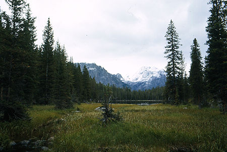 Granite Lake outlet on way to Squaretop Mountain - Wind River Range 1977 Granite Lake outlet on way to Squaretop Mountain - Wind River Range 1977
