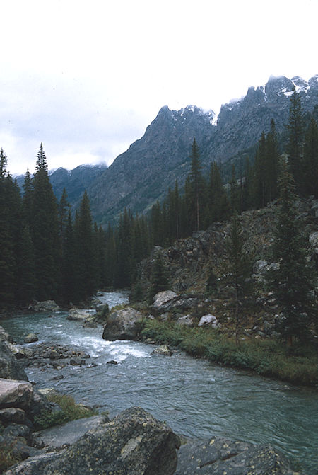 Green River on the way to Three Forks Park - Wind River Range 1977