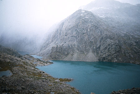 Looking west over Peak Lake - Wind River Range 1977